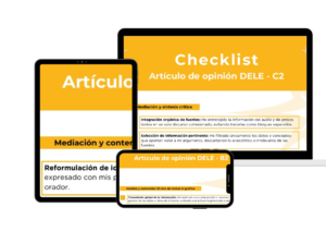 checklist artículo de opinión